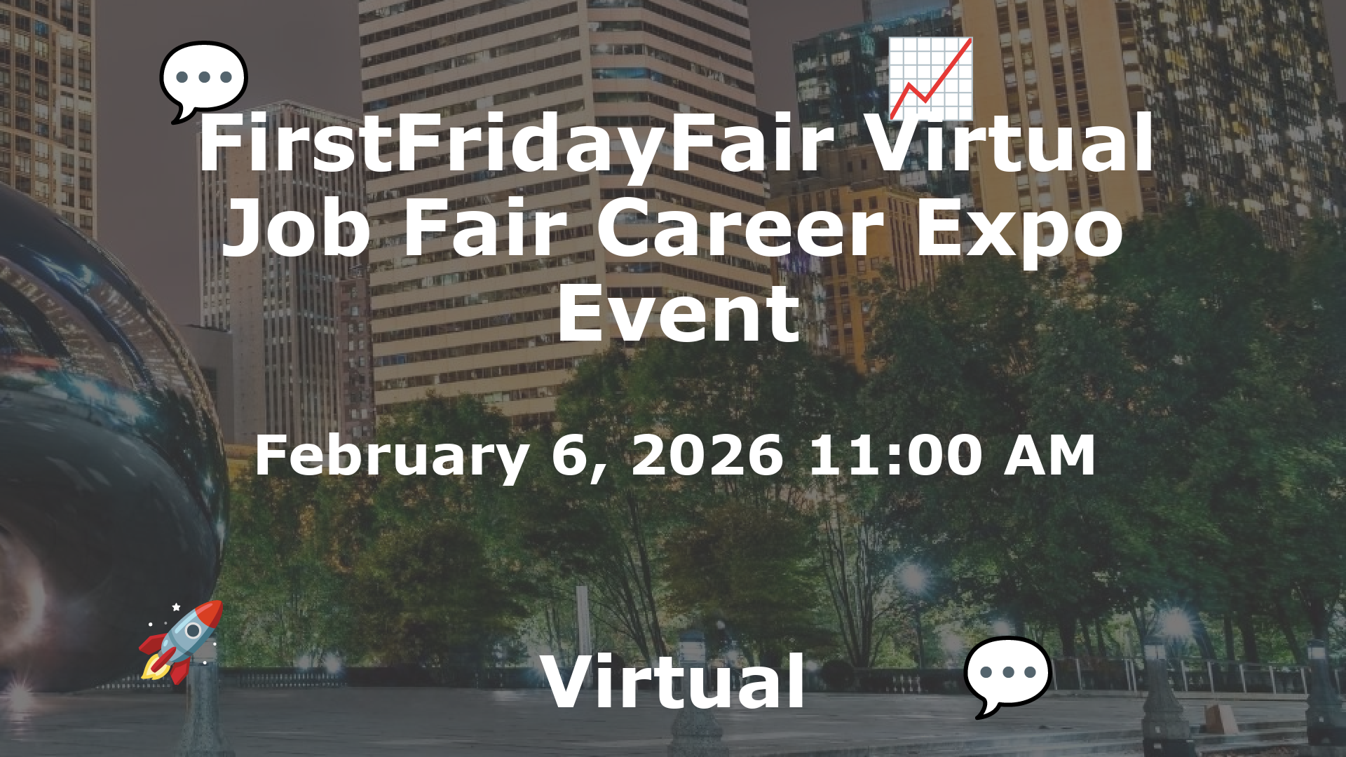 FirstFridayFair Virtual Job Fair Career Expo Event event image